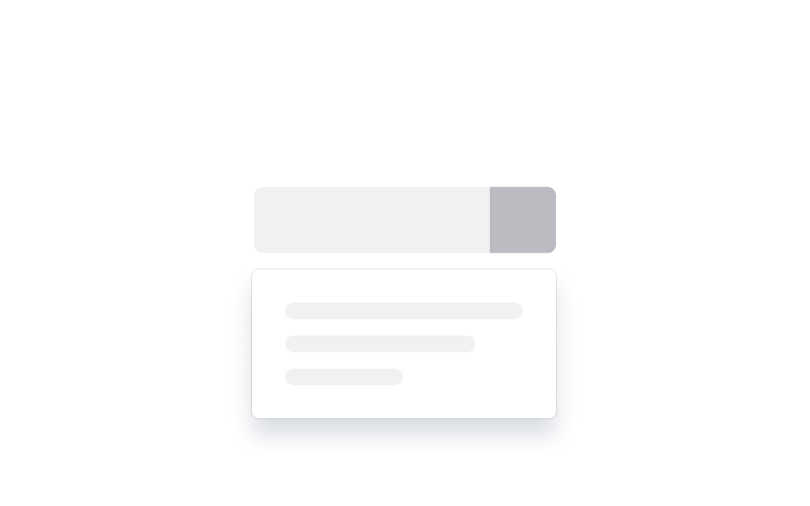 A dropdown menu with three options.