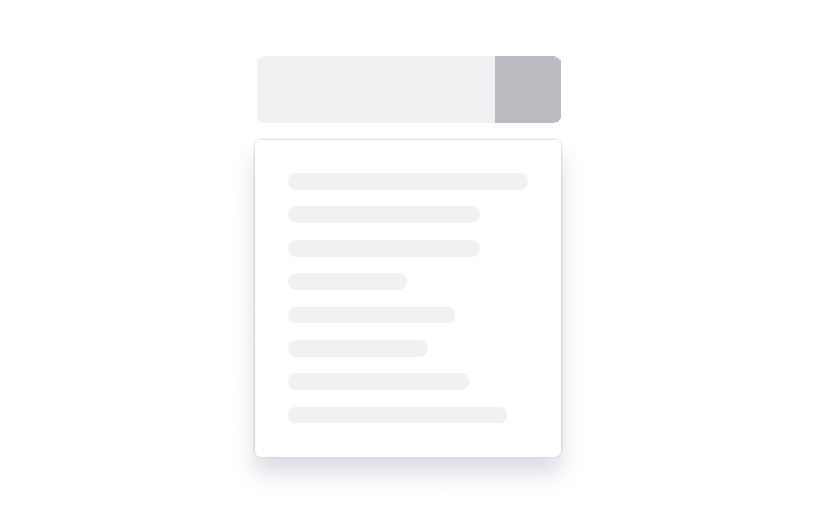 A dropdown menu with eight options.