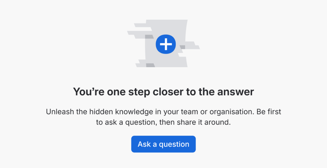 An empty state with a single call to action to "Add files".