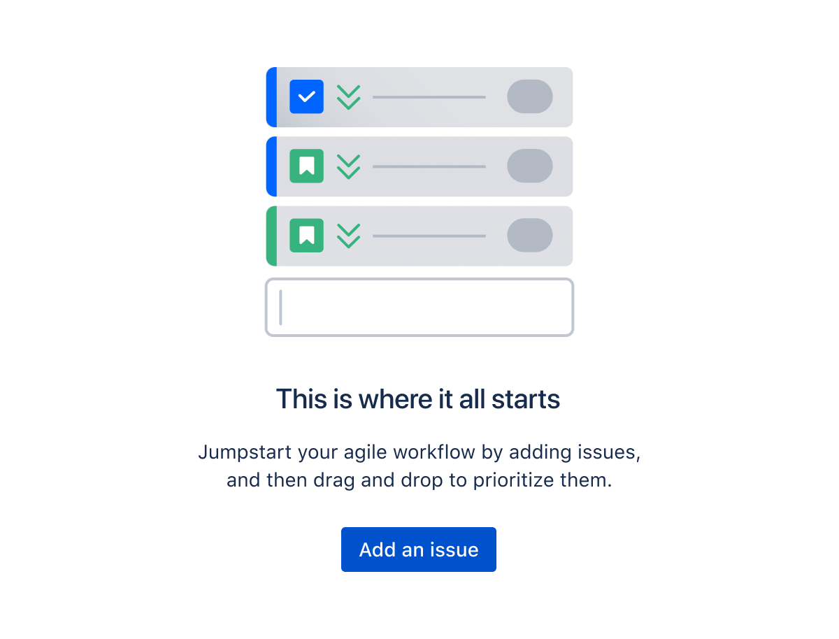 Information modal promoting how to add a work item to Jira.