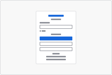 a login form with center-aligned buttons.