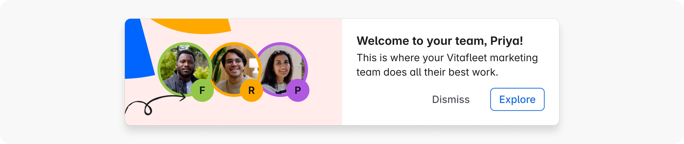 A success confirmation moment with a celebratory brand animation reinforcing a completed action.