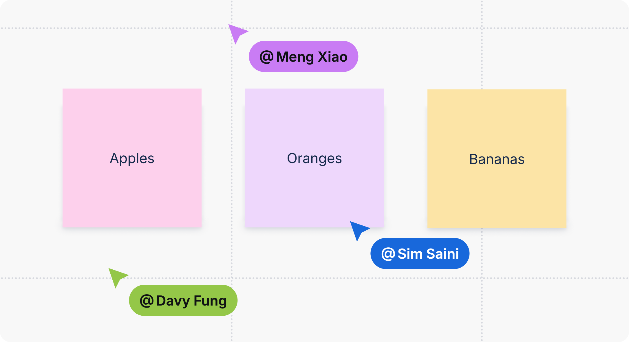 Color ramps for all saturated colors, which are blue, teal, green, lime, yellow, orange, red, magenta, and purple.