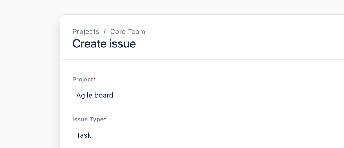 Inline edit textfields in a modal form.